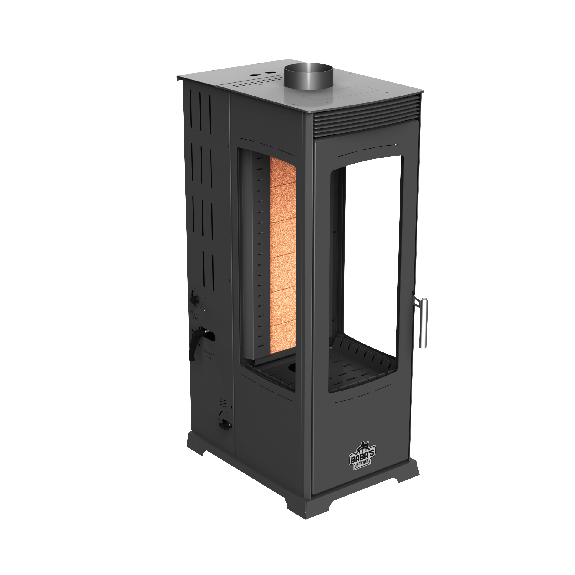FLAME PLUS FAN 12 KW / MANUEL PELET VE ODUN SOBASI